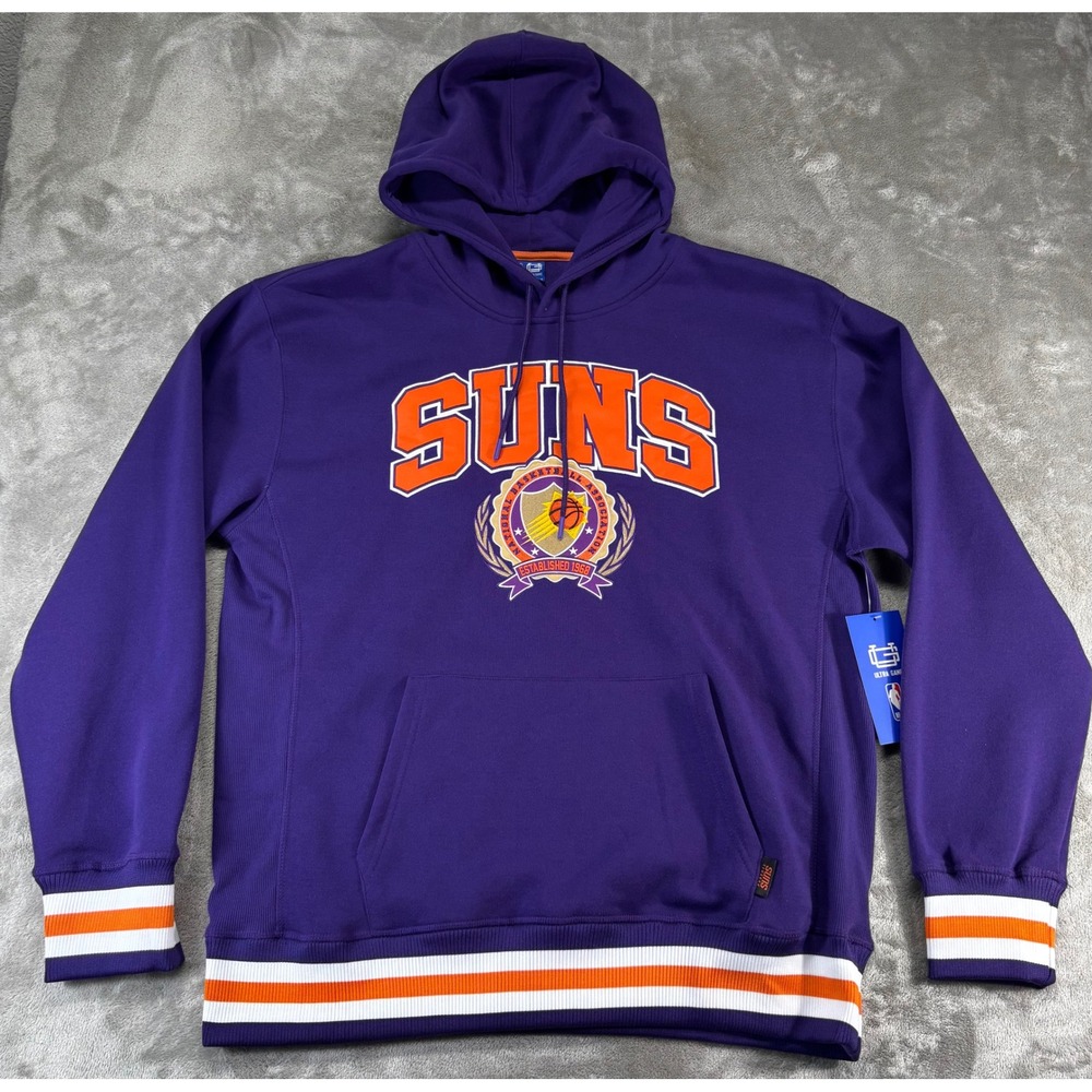 NEW Ultra Game Phoenix Suns Hoodie Mens XL Purple NBA Basketball Pullover Fleece
